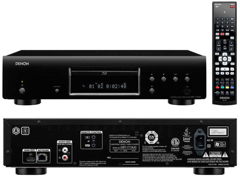 BDT1713 DVD BLURAY BLUERAYSPELER DVDSPELER DENON 